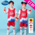 迪士尼便宜的儿童篮球服套装男童球衣短袖女小学生幼儿园表演运动 品牌JCN14湖蓝小孩子的便宜 品牌XXXS/80-95身高小孩子的便宜