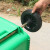 定制适用大号环卫垃圾桶轮子120L/240L户外塑料垃圾桶轮轴配件轱辘通用轮 普通轮子一个