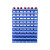 鲁峰 Lufeng 塑料组合式零件盒物料盒分类收纳盒斜口货架1号蓝色 180X115X80mm(70个╱组)