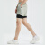 运动短裤男士夏季宽松双层内衬防走光马拉松跑步健身训练速干裤女 BR262军绿 L码170-175cm60-70kg