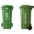 加厚塑料大容量垃圾桶商用物业户外分类带轮120l240升挂车环卫桶 50L全新料带盖加厚灰SX-ZE-50B