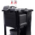 Rubbermai 1861430 黑色行政系列传统型清洁推车 服务工具车 带储物桶的清洁推车FG9T7300