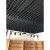 铝铁格栅集成吊顶装饰材料自装格子葡萄架天花板木纹塑料黑白网格 加厚铁黑高35厘米1515支 含