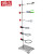 铸固 实验室不锈钢铁架台夹具 大理石滴定台冷凝管万用夹铁三环蝴蝶夹烧瓶夹 铁三环中号自带十字夹固定
