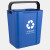 冰禹 BYyc-87 手提式分类无盖塑料垃圾桶 酒店商场清洁桶 其他垃圾 15L