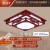 新中式吸顶灯客厅卧室中国风饭厅仿古实木艺红木智能套餐灯具 53×53cm遥控智能