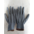 灰色PU涂掌手套耐磨劳保防护工作手套尼龙㓎胶挂胶手套 深灰色 L