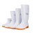定制适用大码白色雨鞋厂工作雨靴防滑卫生靴防油加绒加棉保暖水鞋 507高筒白色 标准码 47