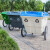 400L保洁车手推塑料环卫垃圾车大号户外垃圾桶市政物业垃圾清运车定制 蓝白色(整车不带盖)