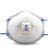 3M 8577防尘口罩头戴式P95级活性炭防有机异味带呼吸阀罩杯式防护口罩 10个(1盒)