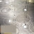 后现代北欧轻奢设计师餐厅个性飞碟玻璃水滴螺纹形极简吊灯艺术展 螺旋款25cm