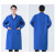 英格杰家 蓝大褂罩衣工作服长袖防尘服搬运服劳保工装罩衣可印LOGO 深蓝色 150-170 
