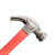 韦德（wayde）QJL0250 羊角锤高碳钢包塑柄起钉锤多用途起钉器铁榔头一体连体锤工具 0.25KG