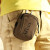 新款帆布多功能男士手机钥匙小挂包韩版 收纳袋 加长腰包咖啡色(带挂钩)