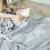 恒源祥纯棉全棉老式毛巾被单人怀旧毛巾午睡毛毯被子夏季沙发盖毯 2247（浅灰） 150*200cm