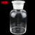 冰禹 BY-79C 玻璃广口瓶 加厚密封大口试剂瓶 玻璃药棉瓶 透明500ml