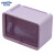 金诗洛 K435 壁挂式纸巾盒 免打孔卫生间置物架防水抽纸盒垃圾袋厕纸收纳盒 紫色单层