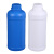 级塑料圆瓶250ml500毫升1L样品解胶剂瓶避光密封瓶试剂色精瓶 500ML乳白色瓶子
