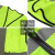 SFvest反光安全背心工地施工反光衣夏季交通环卫工作服马甲定制 荧光黄实布口袋款 L码