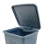 兰诗（LAUTEE）LJT-1280 脚踏垃圾桶 办公室商用带盖垃圾箱 灰色-15L