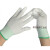 盛世手套防工地劳保防滑工作透气薄款手套绝缘 绿色条纹涂指(36双) S