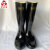 重庆3539长筒胶靴橡胶水靴男士高筒雨鞋防水鞋大码雨靴劳保工作鞋 黑色 43