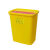大容量医疗一次性利器盒针头方形圆形锐器盒黄色废弃物垃圾收纳桶 圆形1L