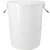 工孚 大号加厚塑料圆桶圆形收纳桶 大容量水桶 60L白色无盖 一个价