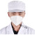 茶叶审评工作帽子车间茶厂服装工作帽SC实验室配套白大褂评审帽 白色 均码