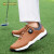 HUNNZ品牌高尔夫球鞋男鞋大码户外运动鞋2023新款固定钉高尔夫鞋子男 黑色 35