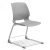 绿色塑钢接待椅会议室多功能休闲椅智慧教室学生椅美容职员椅前台 绿色 四脚款