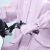 雨衣女长款全身防暴雨电动电瓶车单人连体雨披学生 紫色-常规款双帽檐 m