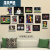 梅西C罗内马尔足球照片墙装饰画相框组合挂画海报画墙壁画SN1定制 15框黑白C罗