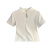 实拍2024夏季新款中式国风珍珠盘扣修身个性时尚纯色短袖T恤女 白色 S