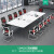 穆运 会议桌长方形圆角会议室洽谈桌白色简约现代多人位办公桌 不含椅1.6*0.8M（送货上门） 不含椅1.8*0.8M