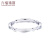 六福珠宝  Pt950光面铂金戒指送礼 计价 EFPTBR0003 12号-1.63克(含工费170元)