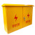 户外黄色工地箱二三级配电箱标准建筑挂壁双开门防雨水临时基业箱 挂墙/工地箱100*800*250