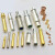 定制加工铜插针插孔航空连接器插头公母铜针pin针水实心镀金插 2.0冠簧公母针10个
