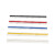 彩色排针2.54MM单排/双排排针 插针直针1*40P铜针红绿黄蓝白 10条 白色铁针 单排针