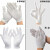 LZJV白色手套礼仪手套耐磨加厚透气司机防滑接待表演薄手套马术手套 白棉手套/加厚款12双装