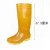 正耐利高筒雨鞋石板材工厂工矿劳保雨靴加厚牛筋底耐磨水鞋 黄色 正常码 42