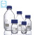 定制 瓶螺口蓝盖瓶透明透明丝口蓝盖试剂瓶25 50 50ml棕色肖特瓶