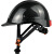 达林韦尔 碳纤维纹路 工地盔 安全帽 ABS工业防砸防撞工程建筑 国标 印字 Q20X亮黑 