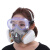 陌立派3M6200防毒面具口罩喷漆专用化工气体工业粉尘打磨煤矿活性炭面罩 七件套+护目镜