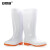 安赛瑞 白色卫生雨靴 工作靴 厨房清洁工作鞋 耐酸碱耐油防滑雨鞋 43码 13824