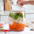 泡菜坛子玻璃瓶密封罐腌菜缸家用带盖腌制咸菜玻璃缸加厚超大号 4斤装