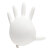 乌斯京一次性手套专用厨房餐饮加厚耐用防水防油耐酸PVC透明丁晴 白色乳胶（高弹力 舒适型）100只/盒 小码