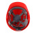工地防砸透气全帽劳保防护安全头盔 吸汗条 高强度批发定制 538B旋钮  红色