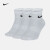 耐克（Nike）训练袜子男袜女袜袜子春季新款运动袜防滑透气吸汗棉袜 SX7677-100/三双装 M