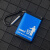 便携式烟灰缸随身移动带盖口袋迷你盒环保户外旅游刻字订制 方形大号蓝色带图案
